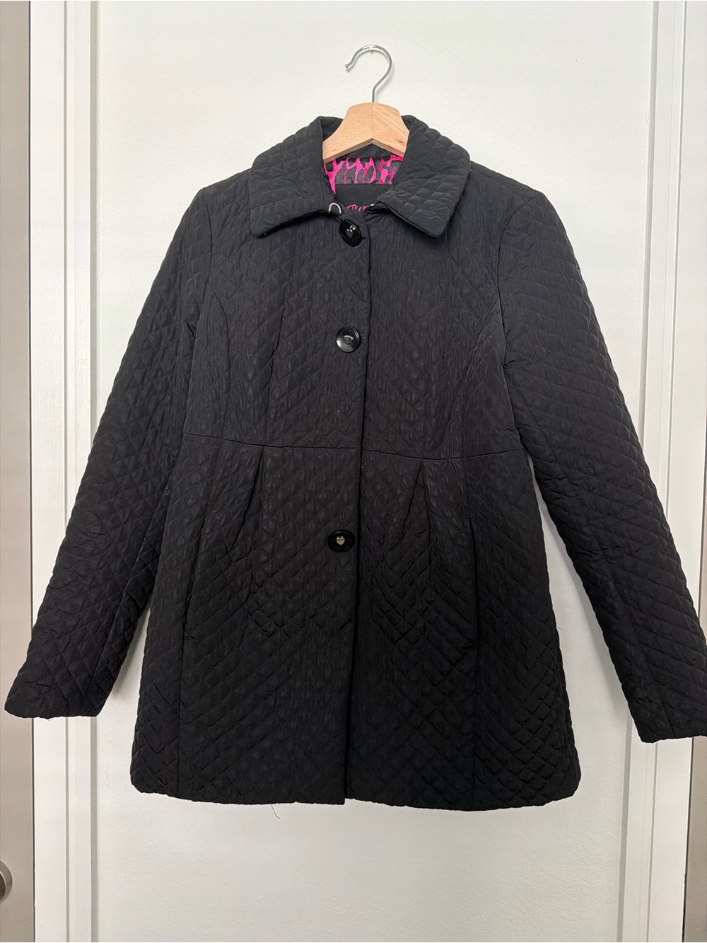 BETSEY JOHNSON • vintage quilted bow coat/jacket